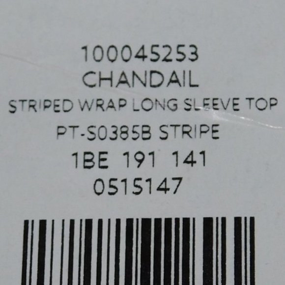 Dynamite Womens XS Striped Wrap Long Sleeve Shirt - Picture 8 of 8